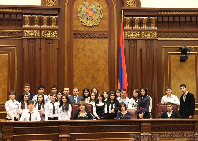 Open lesson held in Armenia’s National Assembly