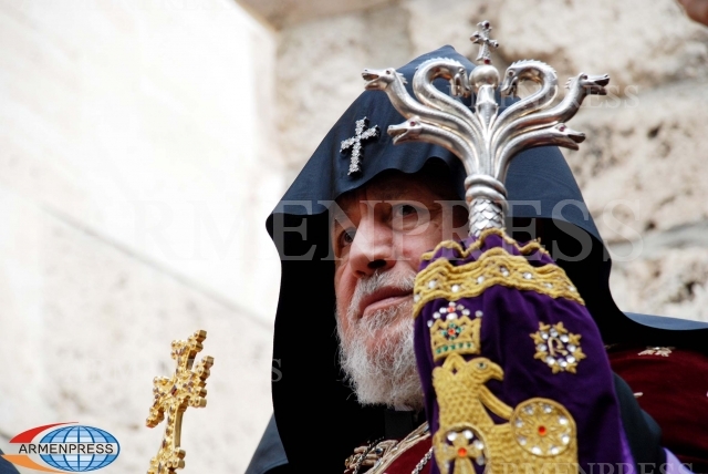 Catholicos of All Armenians leaves for Washington