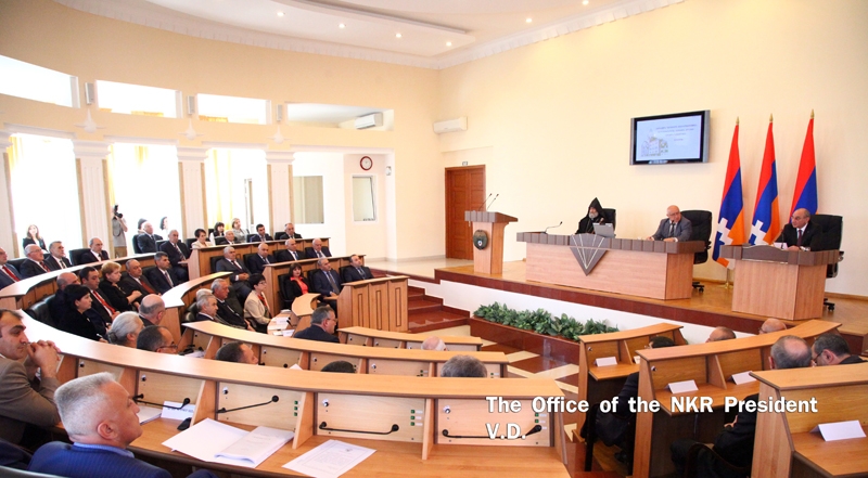 Karabakh President attends opening of first meeting of National Assembly’s 6th 
convocation