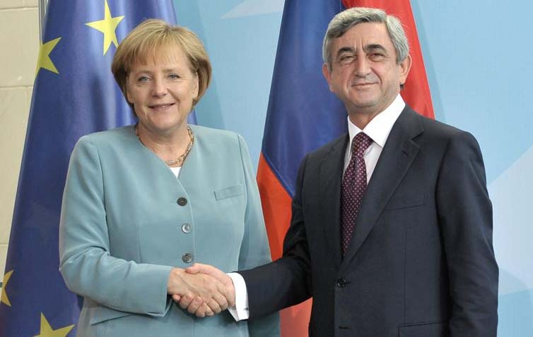 Состоялась встреча президента Армении и канцлера Германии