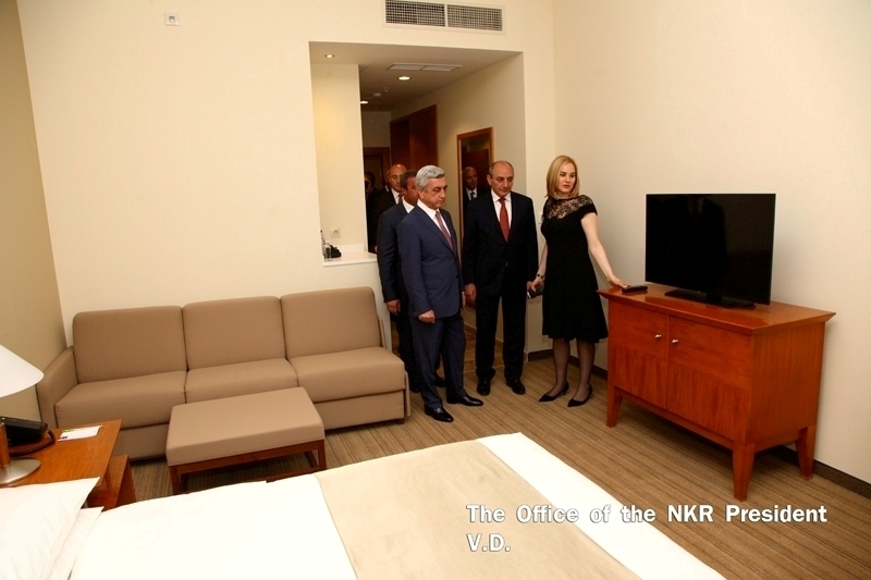 Karabakh President attends opening of Hyatt Place Hotel