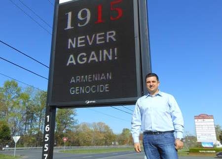 Armenian-American struggling for Armenian Genocide recognition in his hometown