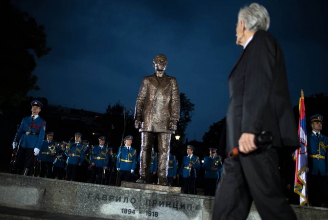 Serbian President unveils monument to assassin of Austria’s Archduke Franz 
Ferdinand