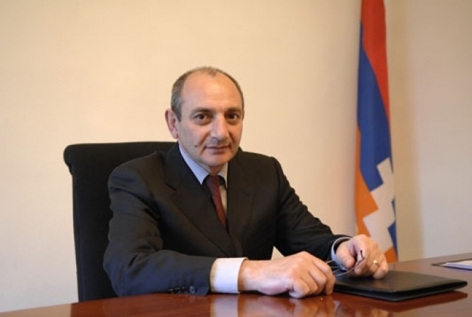 Bako Sahakyan congratulates Serzh Sargsyan on his birthday