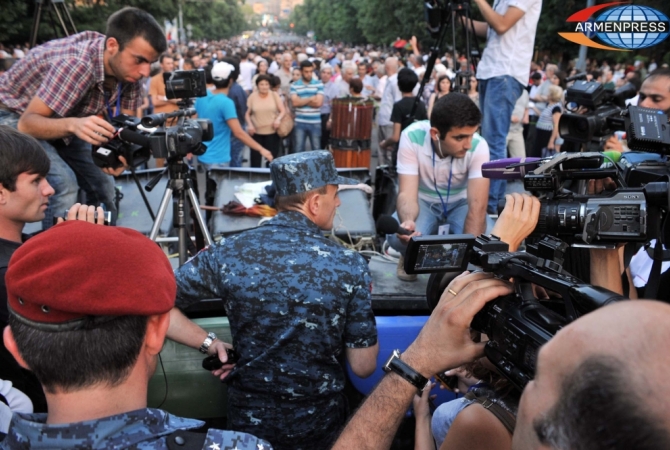 23-го июня на проспекте Баграмяна против журналистов было применено насилие: ОСС
