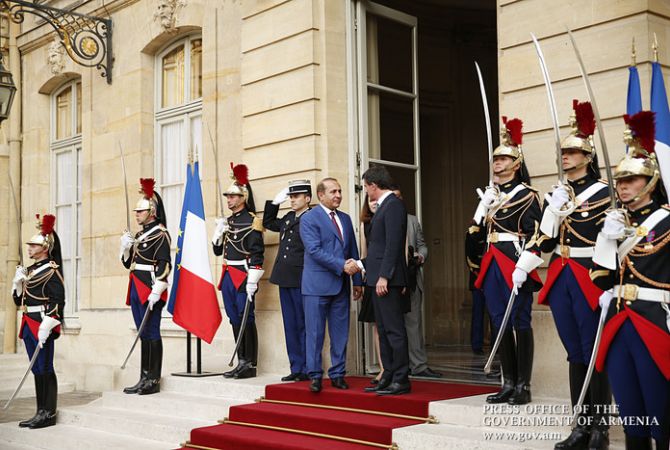 PM sees broad opportunities for Armenian-French economic cooperation development