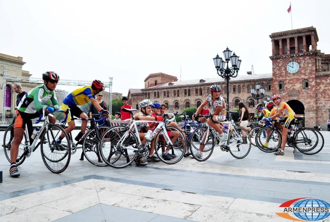 Bicycle tournament arranged in Yerevan dedicated to Constitution Day