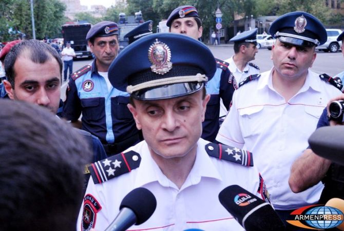 Police are not going to use special measures and suggest protestors cleaning Baghramyan 
Avenue