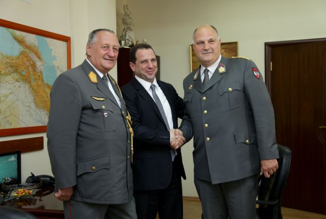 Republic of Armenia and Austria to strive to strengthen ties in defense sphere