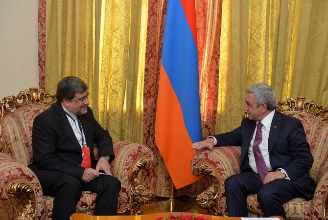 No restrictions for development of high-level relations between Armenia and Iran. Serzh Sargsyan