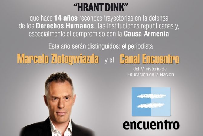 Argentine journalist - Marcelo Zlotogwiazda will be awarded Hrant Dink Award