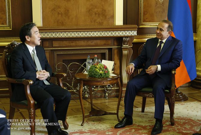 Премьер-министр РА отметил необходимость активизации армяно-японских торгово-
экономических отношений