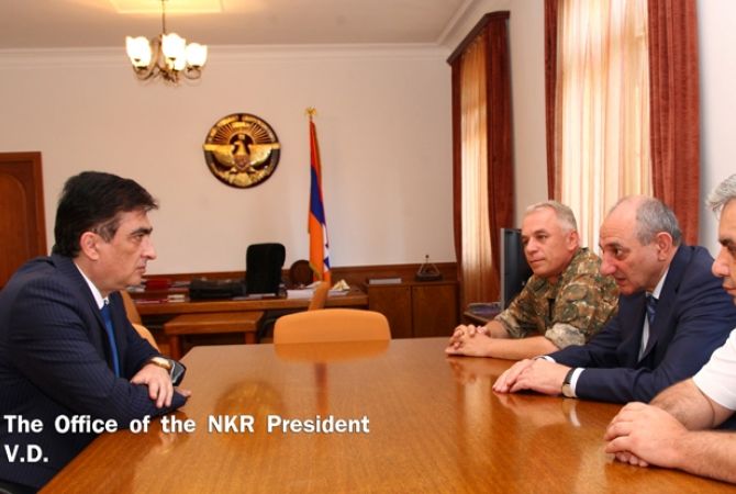 Karabakh President hosts Armenia’s military prosecutor
