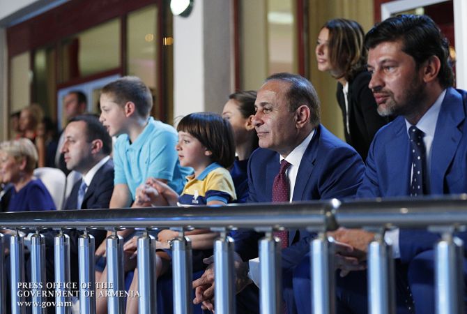 PM Hovik Abrahamyan attends 2015 European Youth Olympic Festival opening ceremony