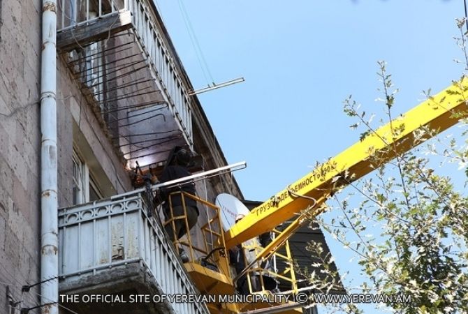 Երևանում այս տարի կվերանորոգվի 343 վթարային պատշգամբ