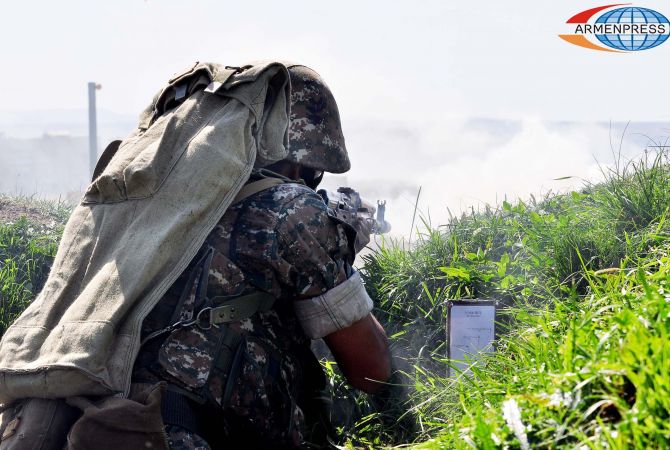 Azerbaijani Forces fire from mortars and grenade launchers towards Artsakh