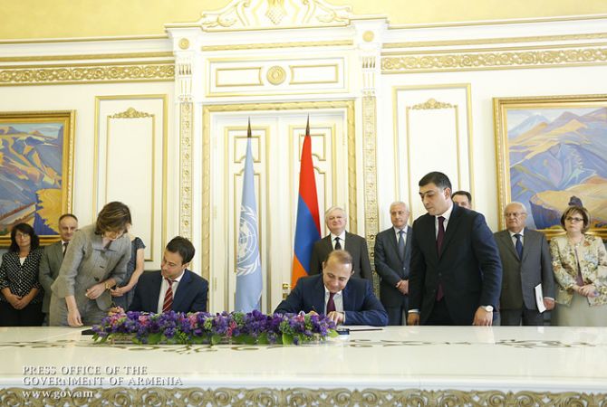 ՀՀ կառավարության և ՄԱԿ-ի միջև ստորագրվել է հնգամյա համագործակցության նոր ծրագիր