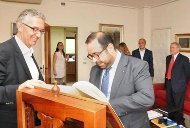 Մարկեի նահանգային խորհրդի նախագահը պատրաստակամ է աջակցել հայ-իտալական 
համագործակցության զարգացմանը