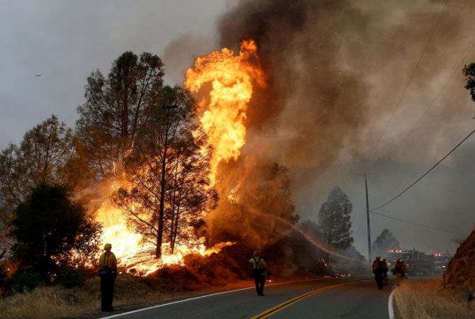 About 12,000 people evacuated due to wildfire in California