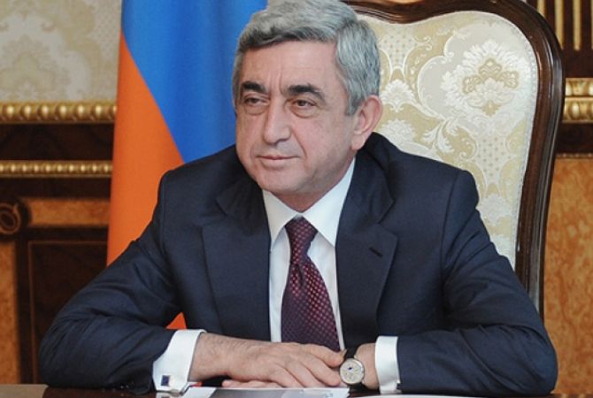 Armenia President congratulates People's Artist of  Republic of Armenia, architect Davit Babayan 
on his 75th anniversary