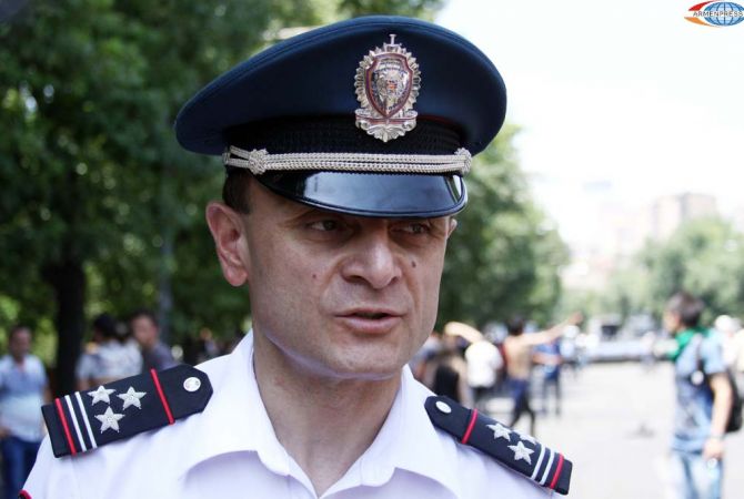 Заместитель начальника полиции Еревана считает незаконными действия манифестантов 
на проспекте Баграмяна