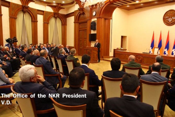 Народ Арцаха делает все возможное для доведения до конца дела своих отважных сынов: 
президент НКР