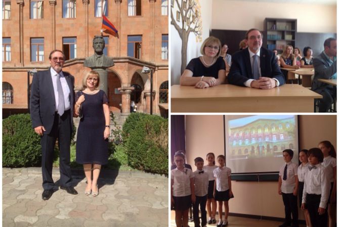  Посол России в Армении посетил ереванскую школу N55 им. А.П.Чехова 