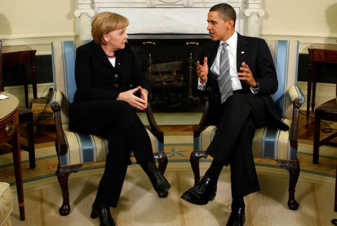  Белый дом: Обама и Меркель обсудили конфликт на Украине и кризис с беженцами в ЕС 
