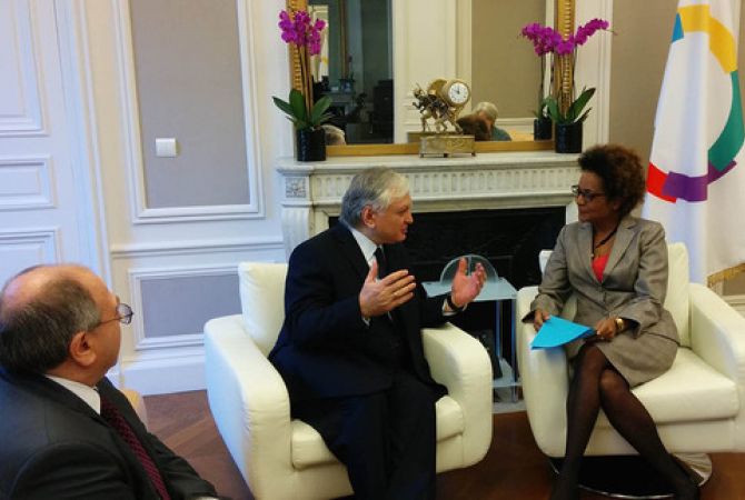 Edward Nalbandian discusses preparatory works with Francophonie Secretary General