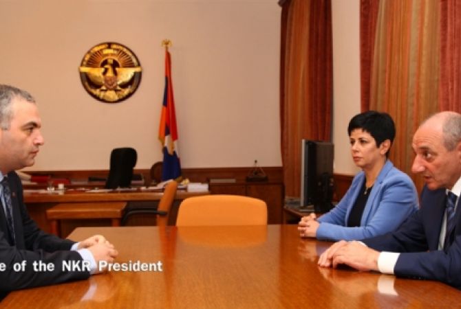 Bako Sahakyan and Hayk Demoyan discuss issues of Armenian Genocide international recognition