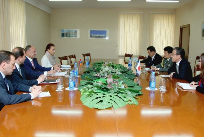 Seyran Ohanyan receives Japanese military attaché to Armenia