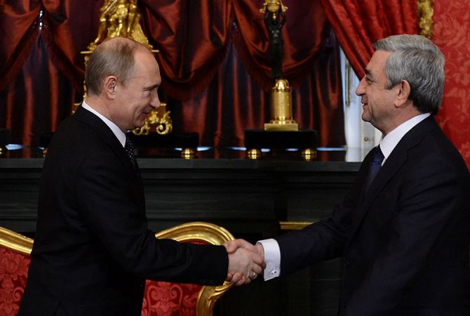 President Serzh Sargsyan congratulates RF President Vladimir Putin on his birthday