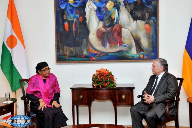 Edward Nalbandian receives Foreign Affairs Minister of Niger