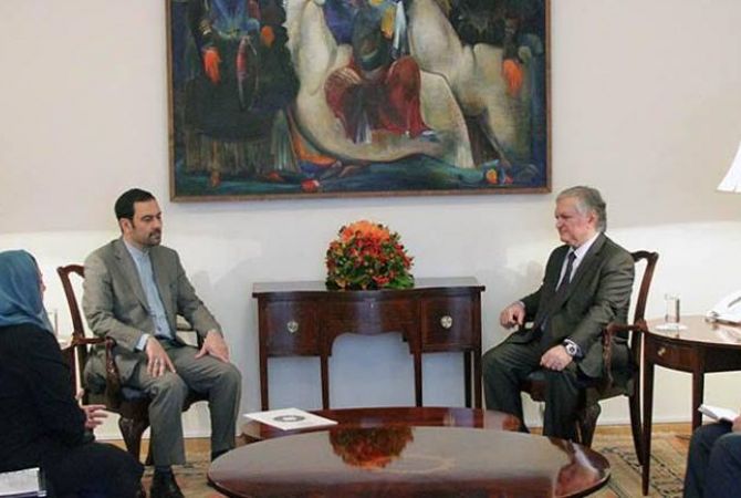 Newly appointed Ambassador of Iran presents copies of his credentials to Minister of Foreign 
Affairs of Armenia