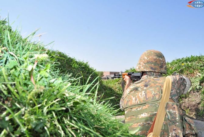 Azerbaijani  army fires 82 mm mortars towards Artsakh
