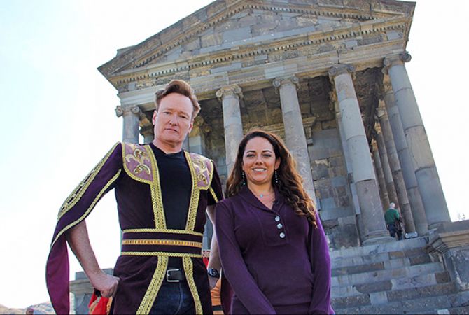 Conan O'Brien is taking his late-night talk show to Armenia