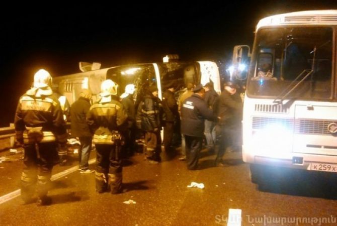  Установлены имена семерых погибших под Тулой в результате аварии автобуса рейса 
Москва-Ереван 