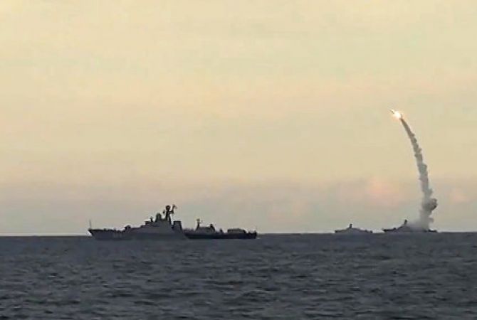  Каспийская флотилия выполнила пуск 18 крылатых ракет по ИГ в Сирии 