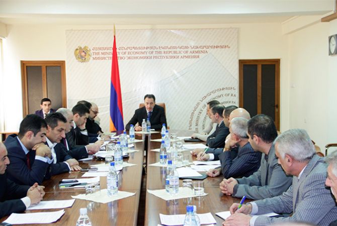 Issues related to metal mines exploiting companies discussed at Armenia Ministry of Economy
