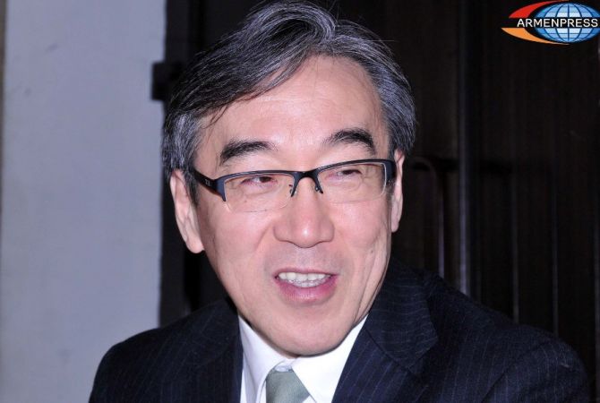 Ambassador of Japan to Armenia studies Armenian