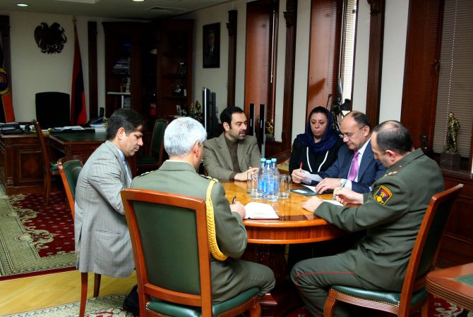 Armenia Defense Minister receives newly-appointed Ambassador of Iran to Armenia