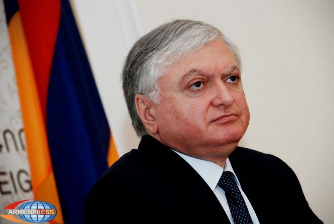 Announcement of Co-Chair Countries’ foreign ministers was exceptionally directed to Azerbaijan: 
Edward Nalbandian