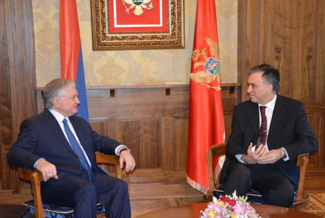 Глава МИД Армении совершил первый официальный визит в Черногорию