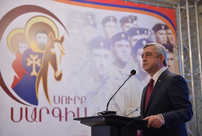 President of Armenia: We never made and will never make security of our motherland subject to 
trade