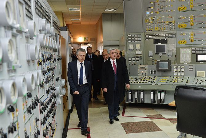 President Serzh Sargsyan visits Armenian Nuclear Power Plant
