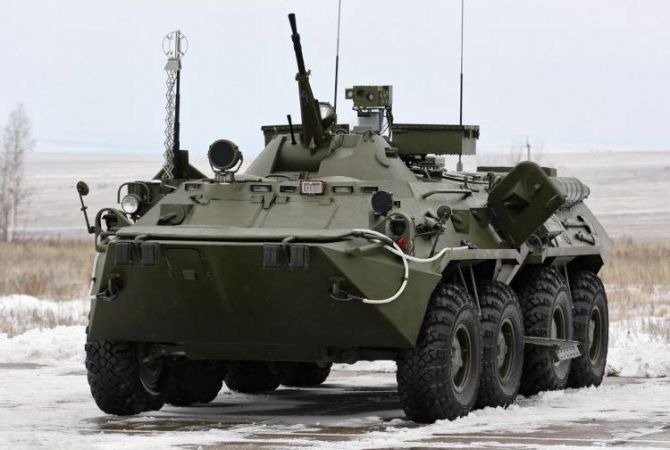  В российскую военную базу ЮВО в Армении поступили новые разведывательные 
химические машины РХМ-6 
