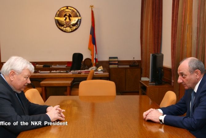 Bako Sahakyan and Andrzej Kasprzyk discuss situation on the line of contact
