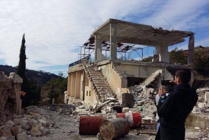 Militant groups harmed Armenian Apostholic St. George church in Ghnemie: PHOTOS