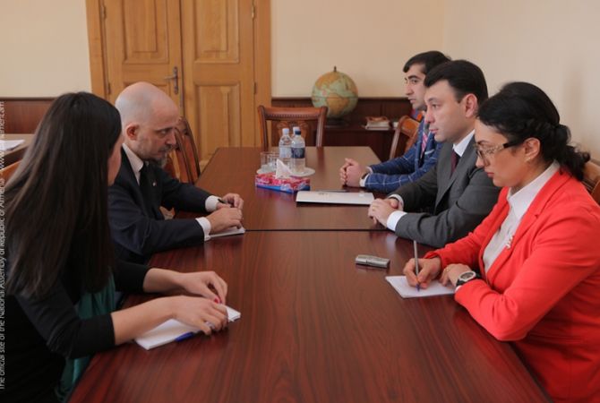 Вице-спикер НС Армении встретился с Чрезвычайным и Полномочным послом Аргентины 
в Армении 