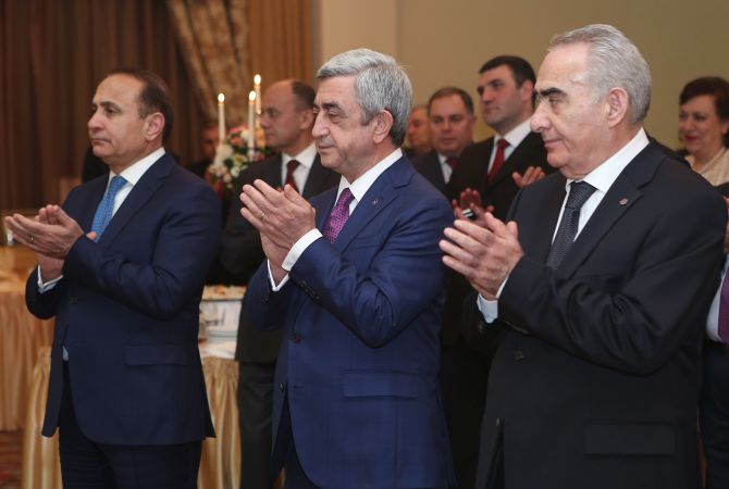 President Sargsyan attends reception organized on the occasion of 20th anniversary of 
Constitutional Court of Armenia